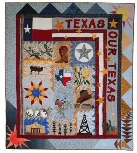 Texas Our Texas Quilt--reduced Texas Quilt, Cowboy Quilt, Western Quilts, Texas Theme, Block Of The Month, Wall Quilts, Quilt Kits, Quilt Kit, Applique Quilts