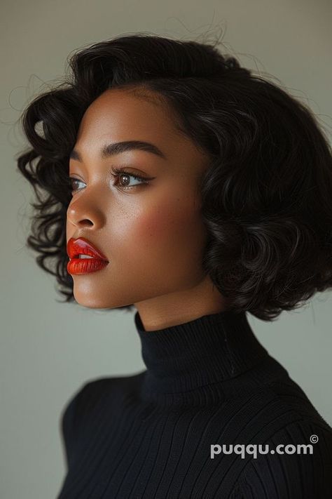 Unlock Your Beauty: Expert Makeup Tips and Trends! American Hairstyles, Hot Hair Styles, Afro Hairstyles, Hair Dos, Black Women Hairstyles, Dark Hair, Bob Hairstyles, Hair Looks, Hair Goals