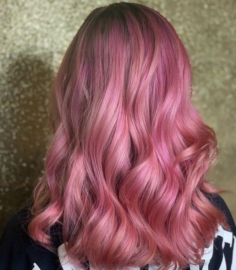 Brown Root Pink Hair, Brown Roots Pink Hair, Pink Hair With Roots, Pink Hair With Brown Roots, Pink Hair Brown Roots, Hair With Brown Roots, Faded Pink Hair, Hair Shadow, Apartment Stuff