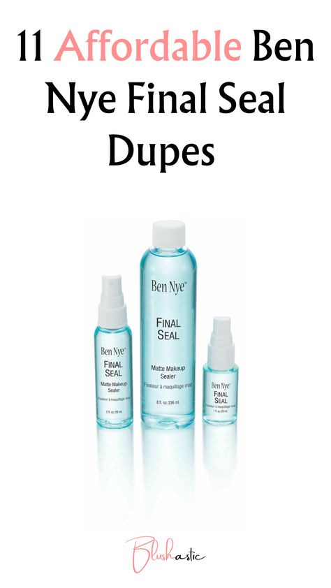 Reports show that the Ben Nye Final Seal forms a protective seal on your makeup, shielding it from getting ruined. However, there were some red flags about the formula, as it might agitate your skin. Thus, people were looking for a perfect Ben Nye Final Seal dupe. Ben Nye Final Seal, Mat Makeup, Ben Nye, Red Flags, Makeup Yourself, Skin, Makeup, Red, Beauty