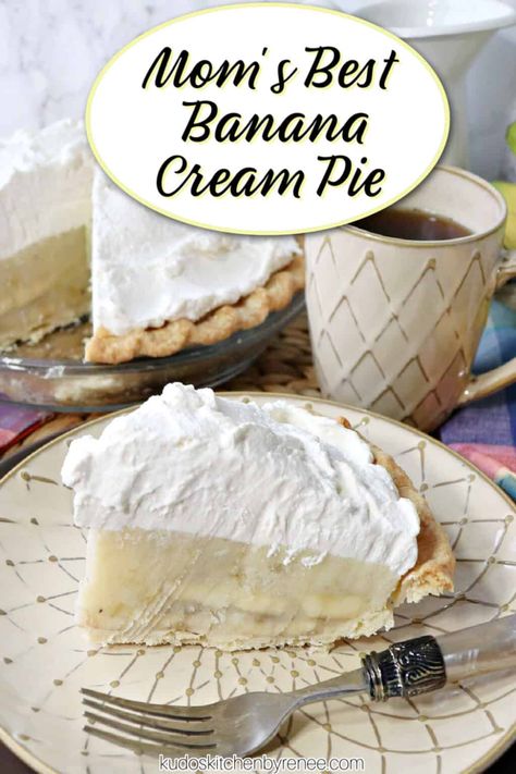 Best Banana Cream Pie Recipe, Homemade Banana Cream Pie, White Chocolate Banana, Banana Desserts, Banana Cream Pie Recipe, Banana Pie, Homemade Pie Crust Recipe, Cream Fresh, Baked Pie Crust