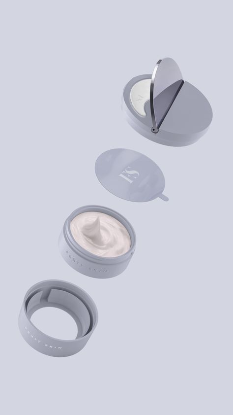 Slippery Hands Or Fake Nails Won't Keep You From Opening This Innovative Jar From Rihanna's Fenty Skin | Dieline - Design, Branding & Packaging Inspiration Long Fake Nails, Innovative Skincare Packaging, Cushion Makeup, Makeup Packaging Ideas, Fenty Skin, Makeup Packaging Design, Cosmetic Packaging Design, Makeup Package, Skin Care Packaging