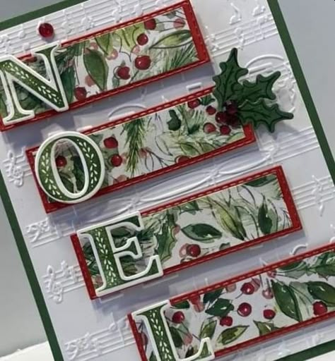 Card Making Basics, Noel Cards Handmade, Fancy Christmas Cards, Embossed Christmas Cards, Winter Meadow, Noel Christmas Cards, Papercraft Christmas Cards, Stamped Christmas Cards, Simple Christmas Cards