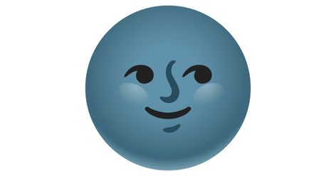 Moon Face Emoji, Weather Emoji, Stylized Face, New Emojis, Sky Weather, Face Emoji, Face Face, Moon Face, Dark Moon