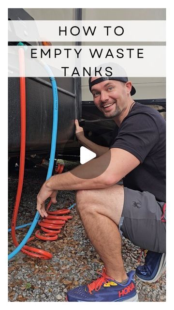 Kestra & James | Travel Family | RV Tips | Content Creators on Instagram: "Living full-time in our RV means we deal with our own water and sewer waste frequently. 

Emptying sewer tanks is probably one of the least glamourous parts of RV living, but it’s a necessity. We’ve found that using this process for emptying tanks helps to keep our sewer hoses less stinky. Here's the order we dump.

We have 3 waste tanks. 
1️⃣ Black tank- toilet 
2️⃣ Grey tank- kitchen sink
3️⃣ Grey tank- shower & bathroom sink

Do you empty your trailer’s waste tanks in this order?

P.S. we keep hand sanitizer nearby in case you were worried 💩😁 and is it Grey or Gray?

We've lived in our 5th wheel trailer full-time since 2021, traveling the US with our kids. We share lots of cool RV gadgets,  camper upgrades, tra 5th Wheel Trailers, Waste Tanks, Rv Maintenance, Trailer Diy, Rv Hacks, Full Time, Rv Trailers, Gray Tank, 5th Wheels