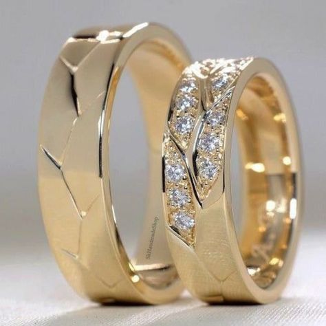 Couple wedding rings unique