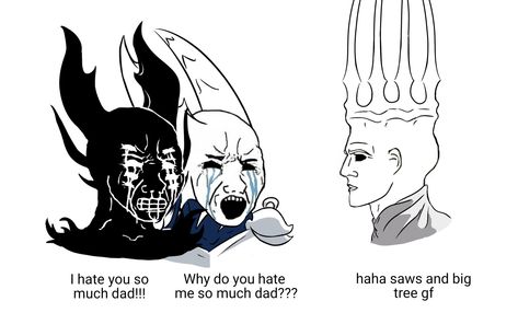 Pale King Hollow Knight Art, Pale King Hollow Knight, Hollow Knight Funny, Hollow Knight Pale King, Grimm Hollow Knight, The Pale King, King Meme, Pale King, Clean Funny Memes