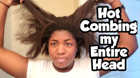 How To Hot Comb Natural Hair, Hot Comb Natural Hair, Hot Comb Wig, Relaxed Hair Essentials, How To Grow Relaxed Hair Long Healthy, How To Take Care Of Relaxed African Hair, Straightening Comb, Matted Hair, Natural Hair Transitioning