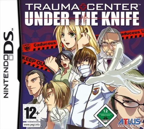 Trauma Center: Under the Knife (Nintendo DS) by Nintendo, http://www.amazon.co.uk/dp/B000EOTWRY/ref=cm_sw_r_pi_dp_B4hIub0866MB1 Nintendo Console, Game Cover, Virtual Boy, Nintendo Ds Games, Playing Doctor, Under The Knife, Ds Games, Mario Nintendo, Medical Drama