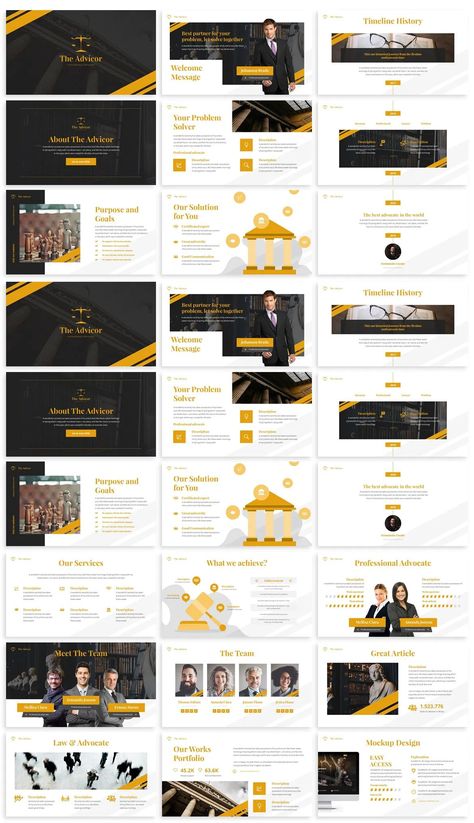 Law PowerPoint Design | Powerpoint design, Powerpoint templates, Powerpoint presentation design Law Ppt Template, Law Powerpoint Templates, Law Presentation, Business Model Template, Company Profile Presentation, Best Presentation Templates, Marketing Powerpoint, Keynote Design, Background For Powerpoint Presentation