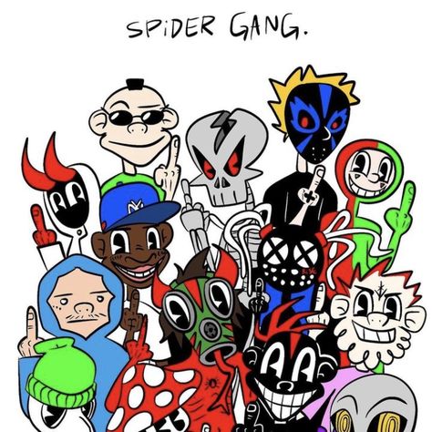 Spider Gang Wallpaper, Lil Darkie Art, Lil Darkie, Spider Gang, Jesus Funny, Rapper Art, The Dark One, Black Inspiration, Fairytale Art