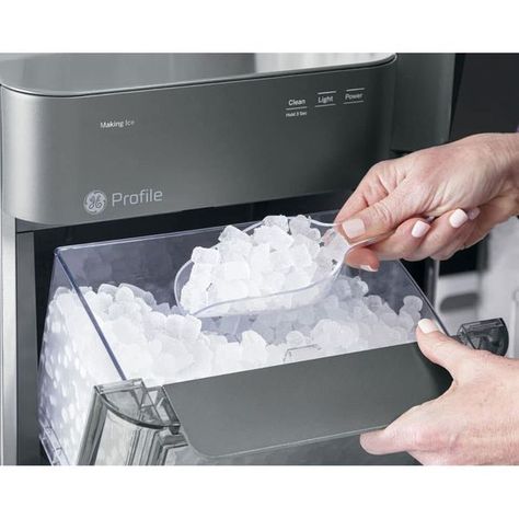 GE Opal Ice Maker Owners | My 2.0 keeps flashing defrost | Facebook Nugget Ice, Nugget Ice Maker, Ice Storage, Portable Ice Maker, Ice Scoop, Led Display Screen, Clear Ice, Ge Appliances, Ice Machine