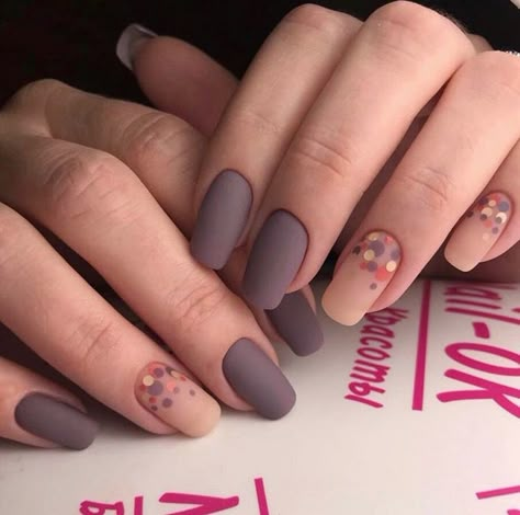 Fall Matte Nail Designs, Nail Inspo Matte, Matte Summer Nails, Trendy Nails Matte, Mickey Nails, Matte Nail Art, Boho Nails, Confetti Nails, Matte Nail