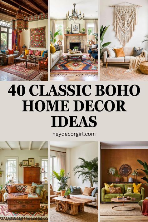 Boho Home Decor Ideas, short for bohemian, embodies a relaxed and eclectic style that celebrates individuality and artistic expression. Bohemian Home Decor Ideas, Boho Home Decor Ideas, Bohemian Chic Home, Earthy Elements, Boho Interior Design, Boho Space, Boho Elements, Boho Inspiration, Ethnic Decor