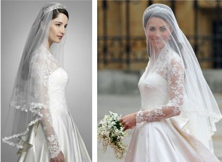 The First Kate Middleton Veil Replica Is Here: Now, Would You Wear It? Wedding Dress Tulle Lace, Princess Kate Style, Middleton Wedding, Kate Middleton Wedding, Kate Middleton Dress, Princess Kate Middleton, Bridal Hairstyle, Backless Wedding Dress, Satin Wedding