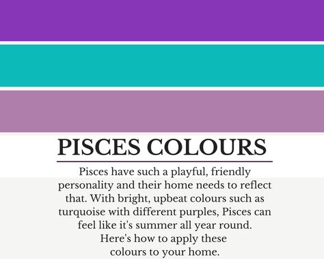 Pisces Colours, Pisces Color, Zodiac Signs Colors, Zodiac Sign Pisces, Flat Color Palette, Pisces Traits, Pisces And Aquarius, Pisces Love, Zodiac Signs Pisces