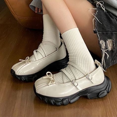 telijimi - Bow Mary Jane Sneakers | YesStyle Sneaker Mary Janes, Sneakers Ladies, Women Sports Shoes, Mary Jane Shoe, Driving Shoes Men, Sport Shoes Fashion, Platform Flats, Women Sports, Summer Chic