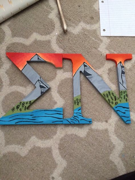 Frat Letters Painted, Greek Letters Painted, Fraternity Letters, Letter Ideas, Greek Letters, Big Little, Paddles, Fraternity, Sorority