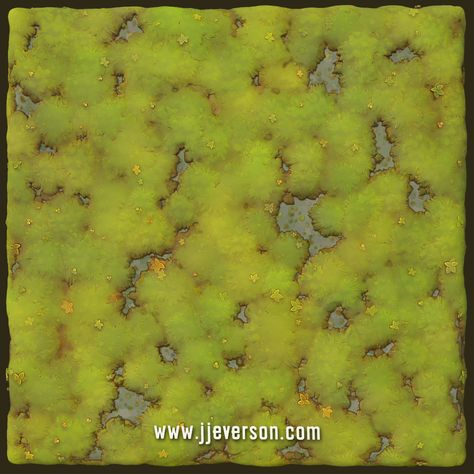 ArtStation - Stylized Moss, Jarred Everson How To Paint Moss, Swamp Texture, Dirt Texture, Moss Grass, Game Textures, Hand Painted Textures, Dnd Miniatures, Stone Texture, Zbrush