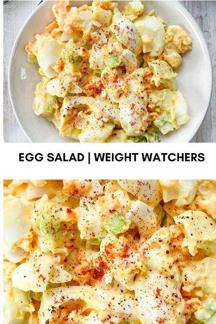 Zero Point Egg Salad, Weight Watchers Egg Salad Recipe, Light Egg Salad, Ww Egg Salad Recipe, Low Cal Egg Salad, Egg Salad Bell Pepper Boats, Weight Watchers Potato Salad, Ww Egg Salad, Low Fat Egg Salad