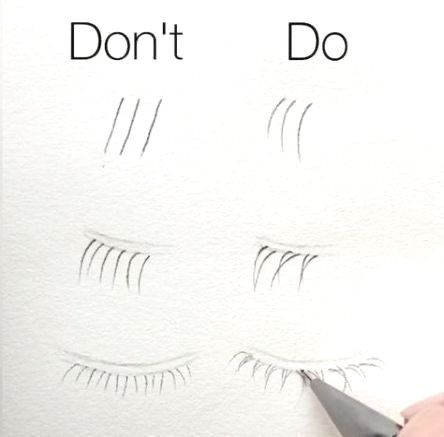 How To Draw Eyelashes, Eyelashes Tutorial, 얼굴 드로잉, Anime Ideas, Art Tools Drawing, Sketches Tutorial, Easy Doodle Art, Easy Doodles Drawings, Easy Drawings Sketches