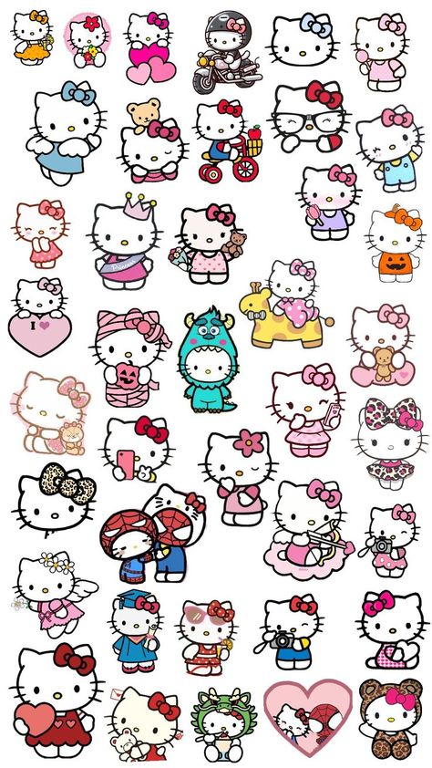 Hello Kitty Aesthetic Stickers, Sticker Hello Kitty, Moana Art, Disney Moana Art, Diy Crafts For Boyfriend, Hello Kitty Stickers, Hello Kitty Printables, The Best Aesthetic, Printable Sticker Sheets