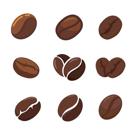 Brown roasted coffee beans it has a bitt... | Premium Vector #Freepik #vector #coffee-grain #coffee-seed #arabica #bean-coffee Coffee Seed, Coffee Vector, Roasted Coffee Beans, Roasted Coffee, Logo Design Template, Coffee Bean, Coffee Roasting, Bitter, Coffee Beans