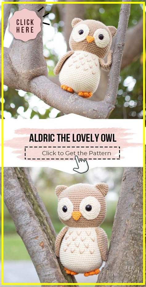 crochet Aldric the Lovely Owl easy pattern - Easy Crochet mittens  Pattern for Beginners. Click to Try the Pattern # #crochetpattern #crochet   via @shareapattern.com Small Crochet Projects Easy, Mini Amigurumi Free Pattern, Amigurumi Animals Free Pattern, Mini Crochet Patterns, Easy Amigurumi Free Pattern, Crochet Projects Free Pattern, Cute Small Crochet, Crochet Mini Amigurumi, Cute Crochet Patterns Free