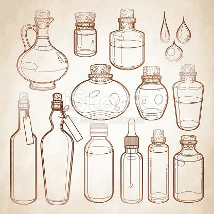 Paper Vector, Bottle Drawing, Grunge Paper, Prop Design, Bottle Design, Art Drawings Sketches, Art Reference Photos, Drawing Inspiration, Doodle Art