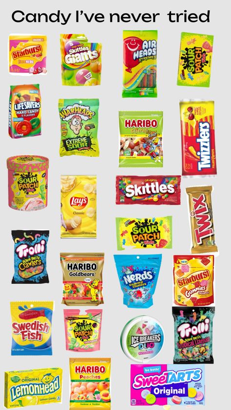 Candy I’ve never tried Haribo Sweets, Candy Aesthetic, Sweets Candy, Candy