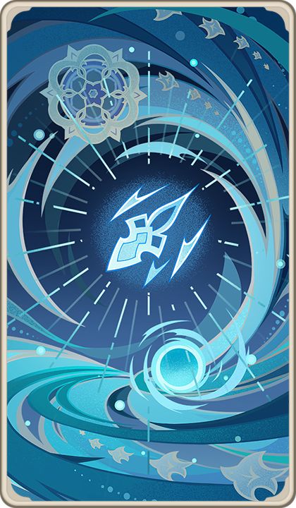 Gales of Reverie | Genshin Impact Wiki | Fandom Genius Invokation, Character Symbols, Tcg Cards, Artsy Background, Name Card Design, Action Cards, Wanderer Art, Book Icons, Character Wallpaper