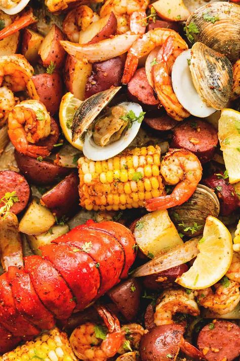 Cook Lobster Tails, Seafood Dinner Party, Cook Lobster, Boil Recipes, Slow Cooker Jambalaya, Camping Foods, Clean Eating Vegetarian Recipes, Flavorful Shrimp, Clean Eating Vegetarian