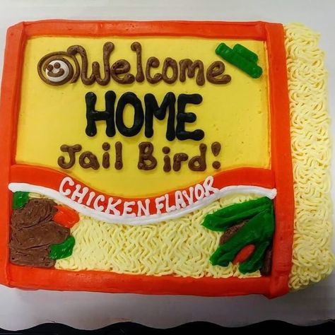 The Shade Room on Instagram: “I done seen it all 😩” Welcome Home From Prison Ideas, Welcome Home From Jail, Jail Ideas, Welcome Home Cakes, Coming Out Party, Welcome Home Parties, Bird Party, Bird Cakes, Creative Cake Decorating