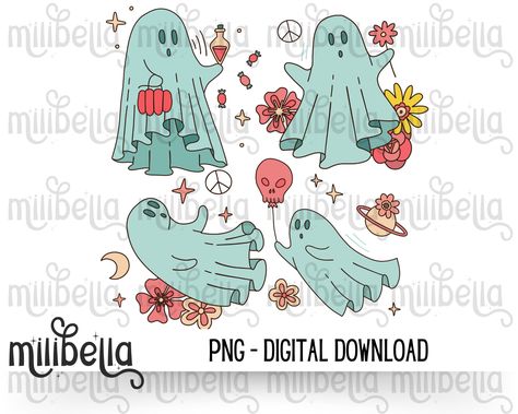 Halloween Unique, Design For Shirt, Halloween Shirt Design, Happy Halloween Shirt, Boho Halloween, Ghost Png, Spooky Cute, Cute Star, Halloween Magic