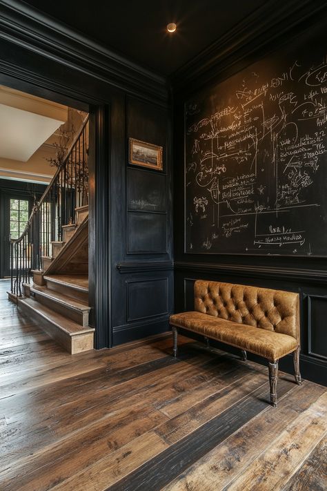 Speakeasy Home Decor, Speakeasy Hallway, Speak Easy Design Inspiration, Closet Speakeasy, Speakeasy Entrance, Half Wall Paneling, Speakeasy Decor, Wood Shiplap, Paneling Ideas