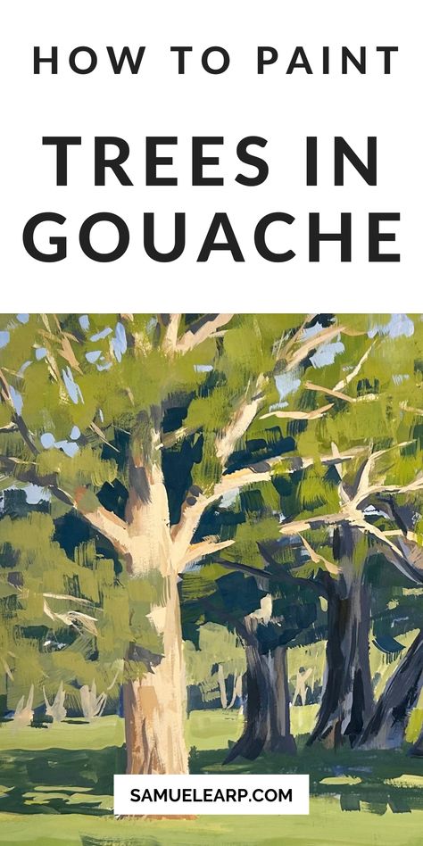 From composition to color mixing, this in-depth tutorial demystifies the process of painting trees using gouache. Gain expert tips and insights to enhance your skillset. Step By Step Gouache Painting, Gouache Step By Step, Gouache Painting Ideas, Desert Sunset Art, Gouache Painting Techniques, Gouache Tutorial, Australian Trees, Painting Trees, Art Mediums