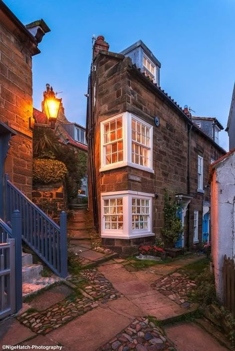 Brick Living Room, Robin Hoods, Robin Hoods Bay, Cotswolds Cottage, Watercolor Architecture, Paris Cafe, Corner House, Stone Cottage, Tiny House Cabin