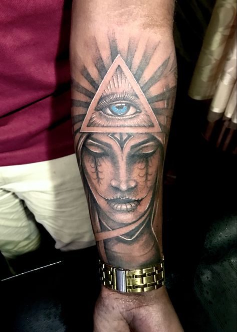 Third Eye Tattoo Men, Shading Tattoos For Men, Third Eye Hand Tattoo, All Seeing Eye Tattoo Men, 3rd Eye Tattoo Men, Tattoo Third Eye, Eye Of Providence Tattoo, Shades Tattoo, Shading Tattoos