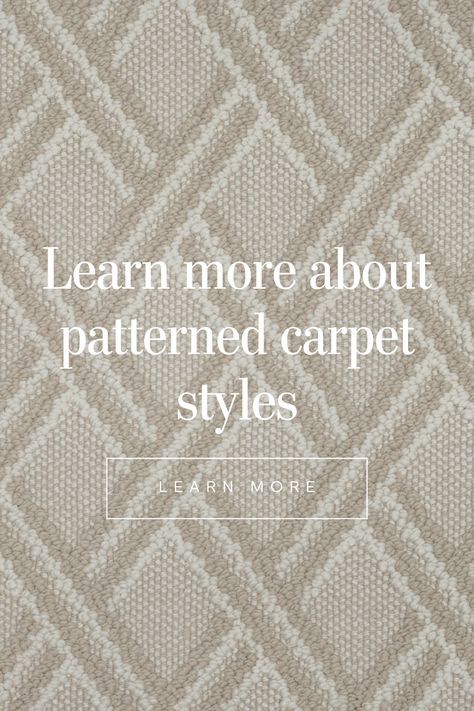 Want to learn more about styling a patterned carpet? Take a glance at our lookbook... Patterned Bedroom Carpet, Patterned Carpet Bedroom, Patterned Carpet Living Room, Popular Carpet Choices 2023, Living Room Carpet Ideas Wall To Wall, 2023 Carpet Trends For Home, Carpet Ideas Living Room Modern, Carpet Trends 2023 Bedroom, Wall To Wall Carpet Ideas Bedrooms