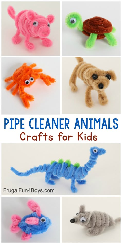 Pipe Cleaner Crafts: Things for Kids to Make & Do - How Wee Learn Pipe Cleaner Animals, Pipe Cleaner Crafts, Animal Crafts For Kids, Make Do, Kid Craft, Things For Kids, Pipe Cleaners, Crafts For Kids To Make, Camping Crafts