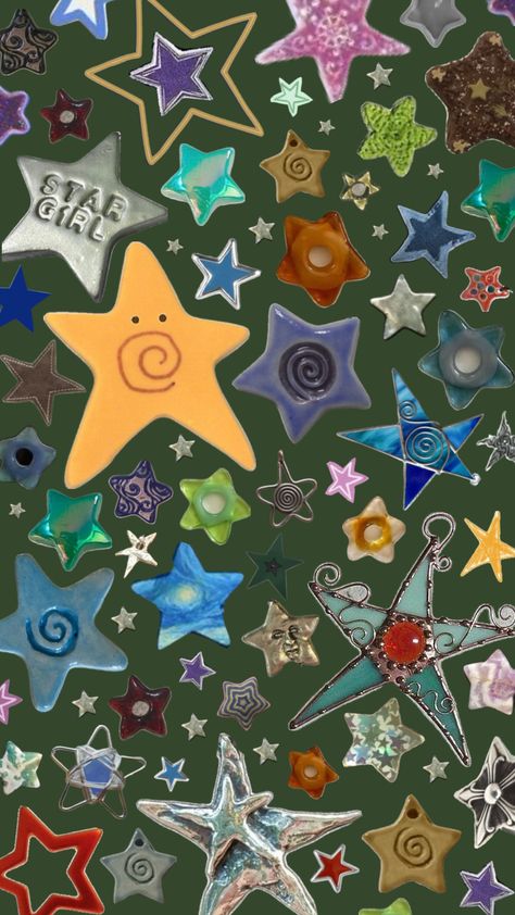 Funky Stars, Star Collage, Twee Aesthetic, Cute Iphone Wallpaper Tumblr, Funky Wallpaper, Spotify Covers, Type Shi, Star Background, Playlist Covers