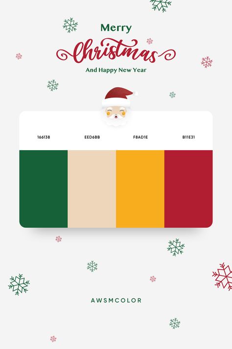 Awesome Color Palette No. 234 by Awsmcolor Christmas Pallete Colors, Christmas Palette Colour Schemes, Christmas Tone, Christmas Gradient, Gradient Inspiration, Christmas Pallet, Christmas Ads, Campaign Ads, Graphic Design Careers