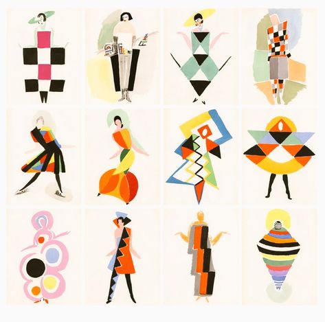 1930s Clothing, Sonia Delaunay, Abstract Fashion, Art Appliqué, Calendar 2022, Clothing Designs, Art Historian, Art Posters, Cubism