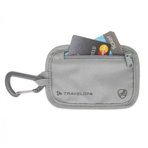 13368 RFID Blocking Clip Stash Pouch - RFID Blocking Travelon Bags, Belt Wallet, Stadium Bag, Anti Theft Bag, Waist Pouch, Rfid Wallet, Identity Theft, E Reader, Travel Wallets