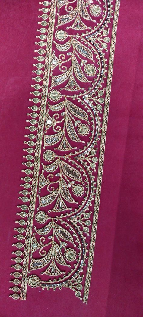 Marori Work Embroidery, Dori Work Embroidery Design, Tilla Work Embroidery, Cording Embroidery Design, Marodi Embroidery, Marodi Work, Dori Embroidery, Dori Work, Hand Work Design