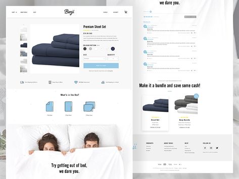 Shopify Product Page Shopify Product Page Design, Shopify Product Page, Product Page Design, Getting Out Of Bed, Screen Design, Page Template, Page Design, Product Page, Sheet Sets