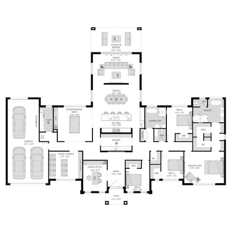 Montana – Fowler Homes Master Suite Floor Plan, Fowler Homes, House Plans Australia, Multigenerational House Plans, Multigenerational House, Modern House Floor Plans, House Plans Mansion, Building House Plans Designs, Building Plans House