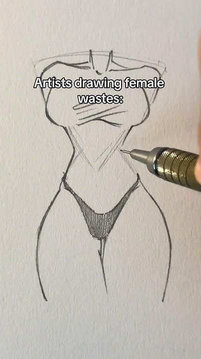 Artists drawing female waists || Jmarron How To Draw Waist Female, Drawing Ideas Online, Easy Female Drawing, How To Draw Hot People, Art On Paper Draw, Female Drawings Sketches, Art Easy Drawing Sketches, Fashion Sketch Ideas, Lady Drawing Sketches