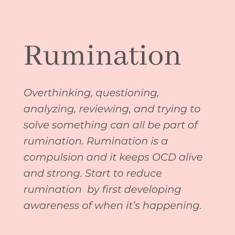 Ruminating Quotes, Rumination Quotes, Stop Ruminating, Compulsion Quotes, How To Stop Ruminating, Ruminating Thoughts, How To Stop Compulsive Thinking, Stop Ruminating Quotes, Joking Coping Mechanism