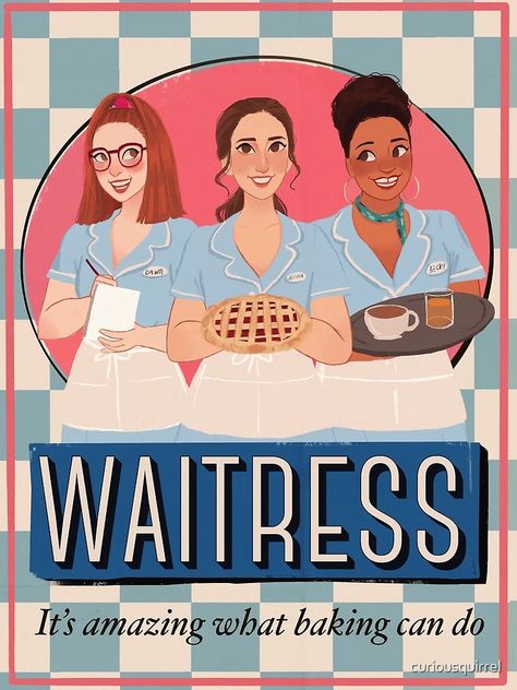 Broadway Musicals Posters, Waitress Musical, Broadway Costumes, Theatre Plays, Sara Bareilles, Anime Friendship, Dorm Posters, Theatre Nerds, Theatre Life